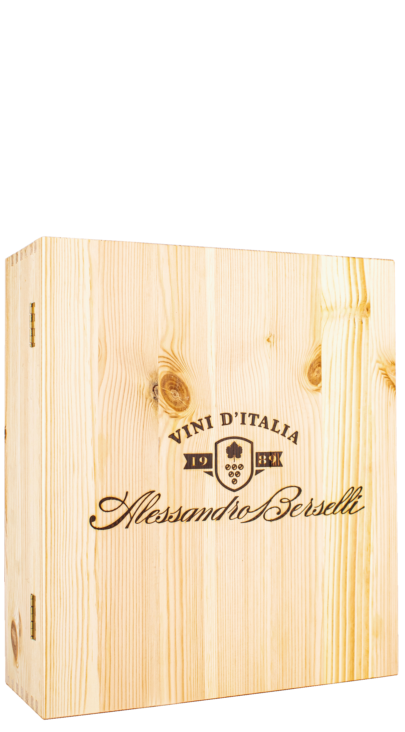 Wooden box Alessandro Berselli Vini d'Italia (3 bottles)