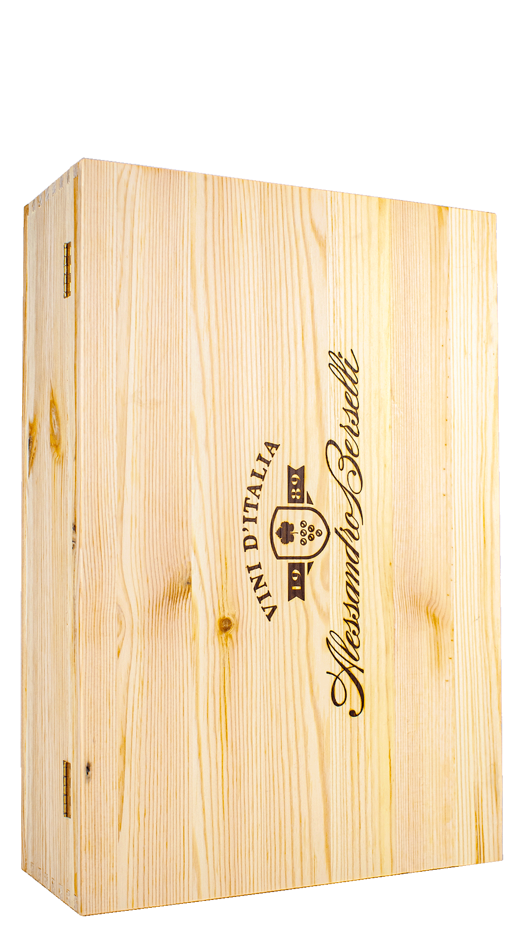 Wooden box Alessandro Berselli Vini d'Italia (4 bottles)