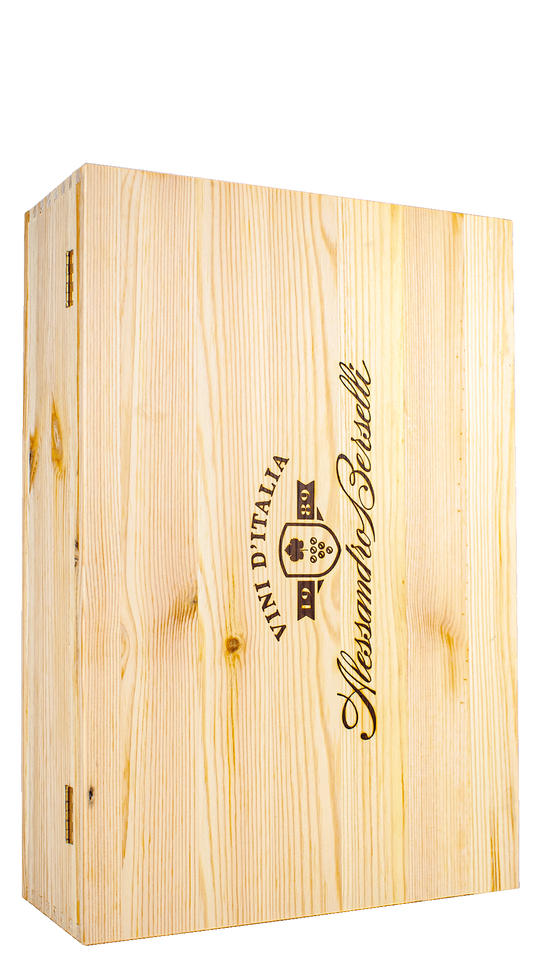 Wooden box Alessandro Berselli Vini d'Italia (4 bottles)
